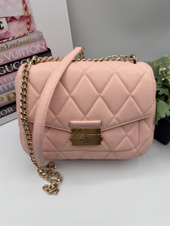 kate spade Handbags - Kate Spade Blush Pink Quilted Chain Crossbody Bag